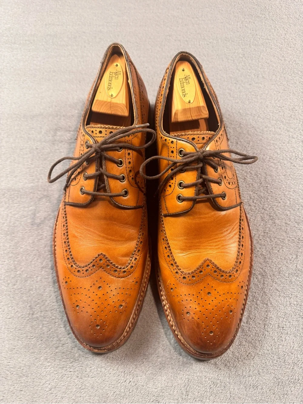 Warfield & Grand Hurst Brown Leather Wingtip Oxfords